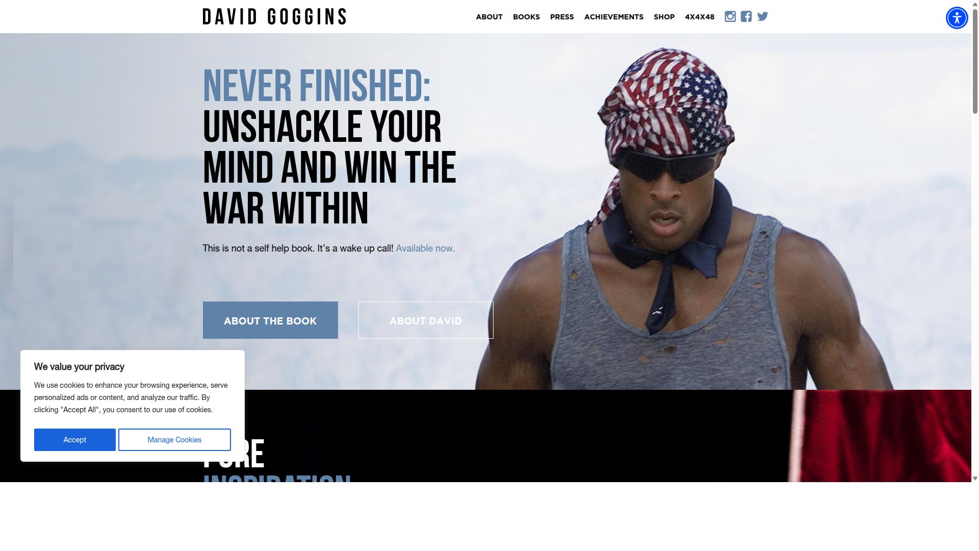 David Goggins website